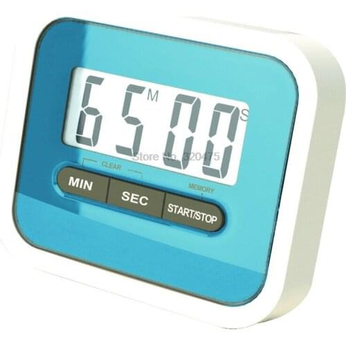By dhl 200pcs high quality Large Multifunction LCD Kitchen Cooking Timer Count-Down Up Clock Loud Alarm