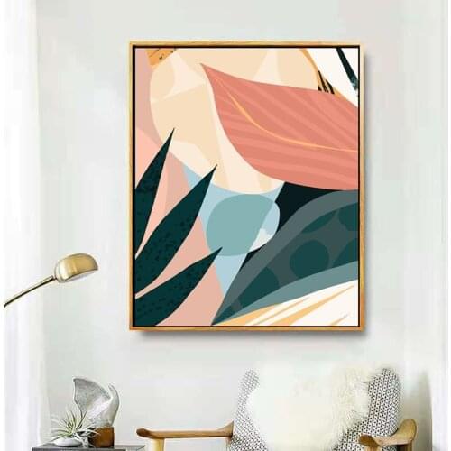 GATYZTORY framed painting by numbers abstract picture Coloring with numbers handpaint oil painting for home decor