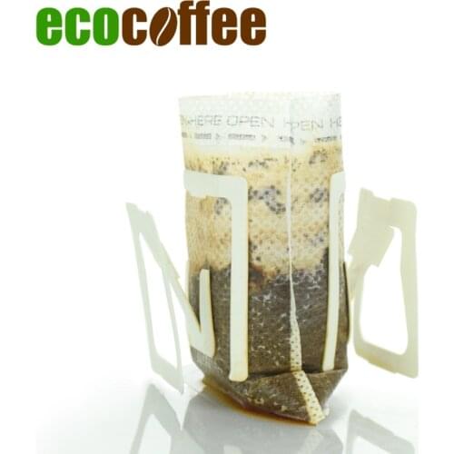 Hot Sale Coffee Drip Bag Grip Ear Coffee Filter Basket Travel Coffee Bags Office Coffee Maker 50Pcs Per Bag