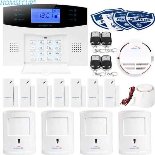 HOMSECUR Wireless&Wired GSM SMS Autodial Home House Alarm System+IOS/Android APP