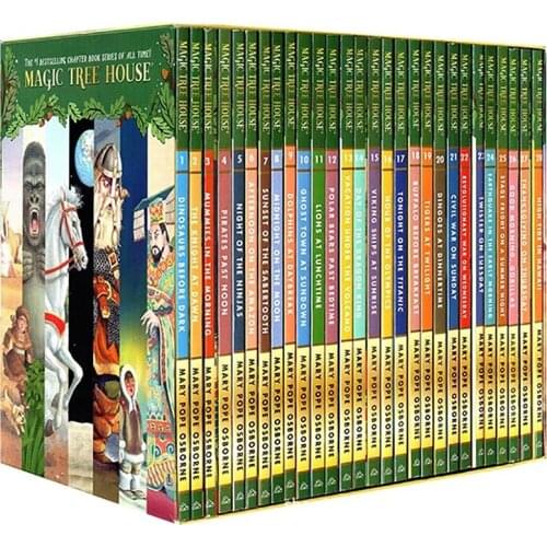 1 Set 28 books MAGIC TREE HOUSE 1-28 English Reading Books Childrens English Chapter Bridge Book Extracurricular reading