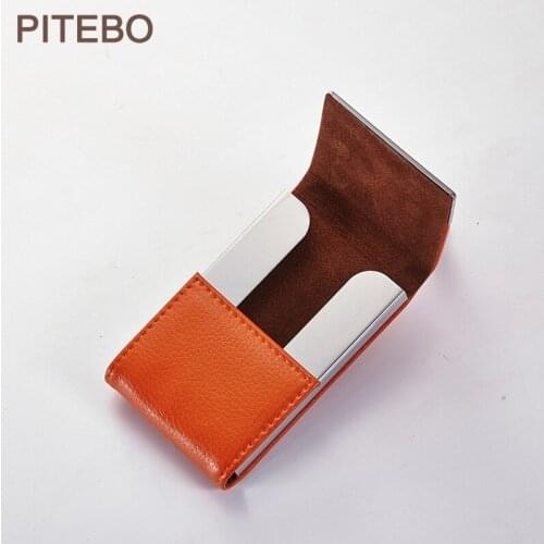 PITEBO Business Card box mens business high-grade creative metal simple womens business card box business gift card bag nice
