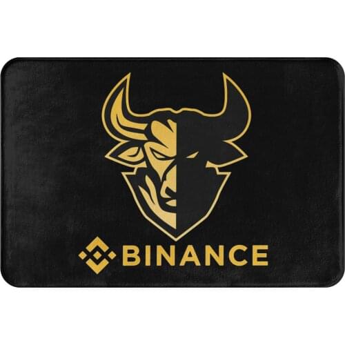 Binance Coin Crypto Miners Bath Non-Slip Carpet Bnb Bedroom Mat Entrance Door Doormat Floor Decoration Rug