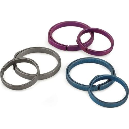 20mm/26mm/33mm EDC Outdoor Small Tool Blue Key Ring Accessories. Gray TC4 Titanium Alloy Key Ring