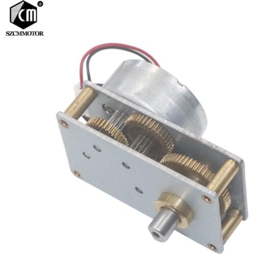 Flat Gearbox High Torque Gear Motor 3v-12v Low Speed Noise Micro Metal Motor Reductor Reversible CW CCW Hard Metal Gear Motors