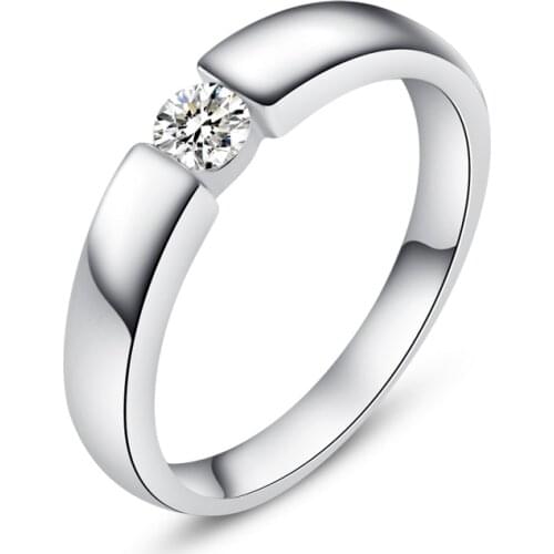 Free Shipping men sterling silver ring high simulation super flash stone couple rings male ring weeding ring