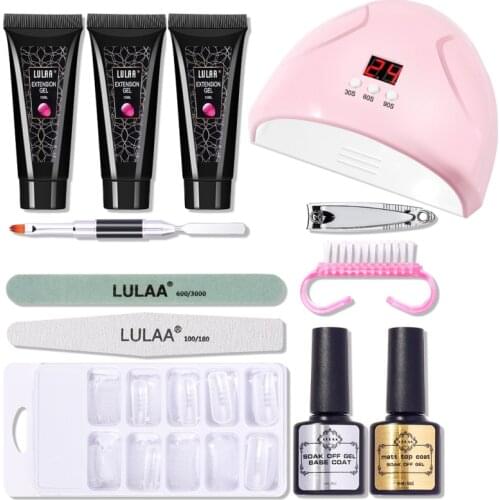 15ML Extension Set For Manicure Nail Art Design Luminous Gel Nail Extension Nail Gel Fast Building Gel Polish