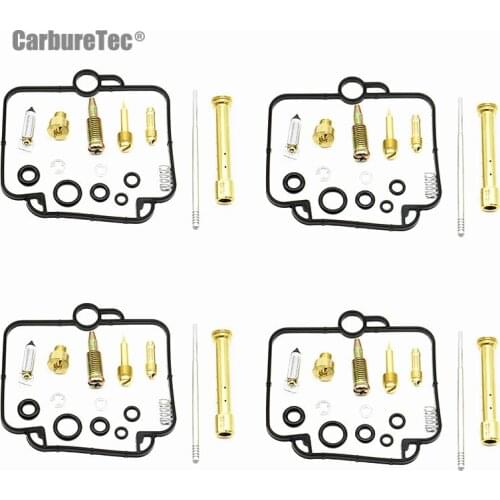 For SUZUKI GSF400 BANDIT 400 GJ74A GSF Carburetor Repair Kit Chamber Seal Gasket Float Valve Needle Seat O-ring Spring 4 Sets
