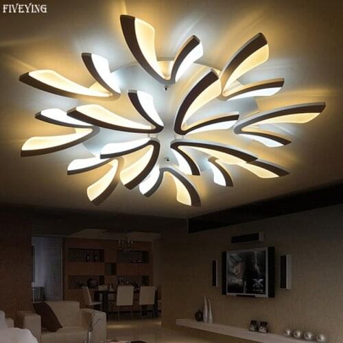 Modern led ceiling lights for bedroom dimmer ceiling lamps acrylic aluminum body light fixture AC220V