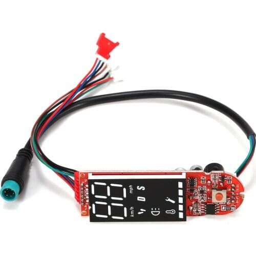 Electric Scooter Dashboard Display Circuit Board Contain Screen Cover Dashboard Replacement for Scooter Accessories