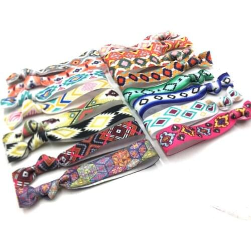 16 Colors 40pcs/lot 5/8" Polka Dot Rose Gold Foil Fold Over Elastic Hair Band Hair Tie FOE Ribbon Bracelet Ponytail Holder