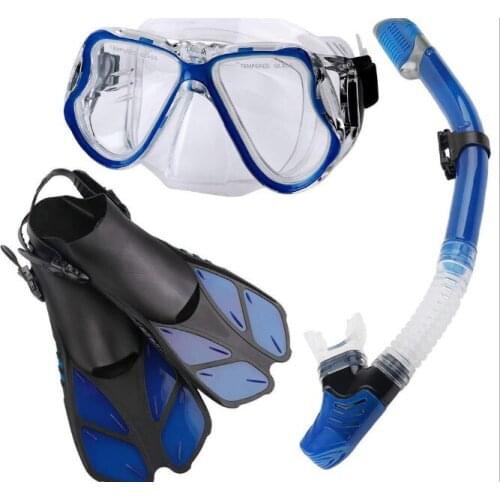 Pin diving fins snorkeling mask silicone snorkel snorkeling three-piece outdoor suit e-commerce