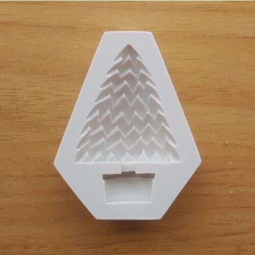 1 Hole Christmas Tree Shaped Silicone Mold Cake Decoration Fondant cookies tools 3D Silicone Mould Kitchen Accessories SQ17164