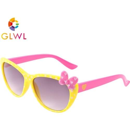 Sunglasses Girls Tiny Polka Dot Eyeglasses Children Sunglases Baby Colored Lenses Sun Glasses Kids Butterfly Eyewear Trends 2021