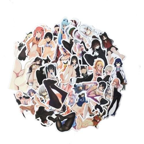10/30/50PCS Japanese Man Bunny Girl Hot Style Sexy Foot Graffiti Sticker DIY Mobile Phone Case Waterproof Sticker Wholesale