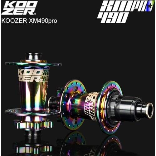 2020 Koozer XM490 PRO Hubs MTB Mountain Bike Hub 4 Bearing Disc Brake Rear 135mm/142mm 32 Holes QR/Thru Bicycle front rear Hub