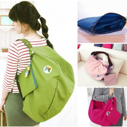 Shoulder Bag Backpack 2 IN 1!! Large Capacity Folding Backpacks Women Travel Bags Luggage Bags Casual Student School Bag