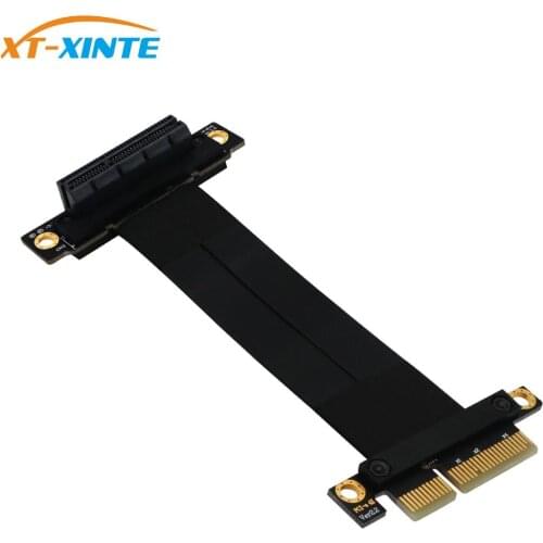 XT-XINTE PCI-e PCI Express 4X Extension cable 270° Reverse PCI-E Slot for PCI-E 1X/4X/8X/16X card PCI Express Extension Adapter