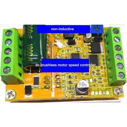 Upgrade BLDC three-phase dc brushless motor speed controller Driver board PLC FOC control 6.5V-50V wide voltage 350W PWM CW/CCW