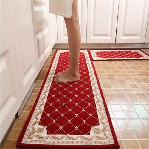 High-end luxury new home combination carpet Rectangular non-slip absorbent kitchen mat Bathroom living room corridor door mats