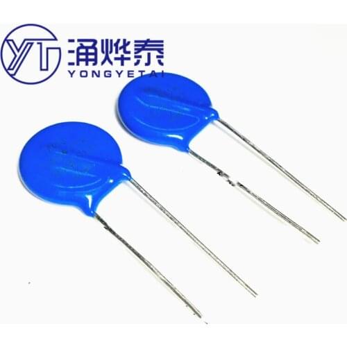 YYT 20PCS 10D391K 390V varistor 10K391D straight plug blue