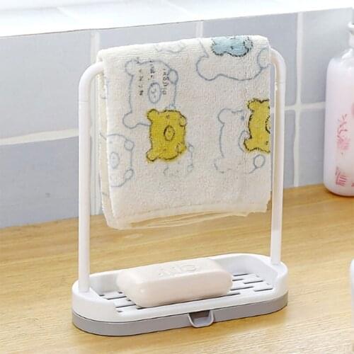 1PC Organizer Dishcloth Holder Drain Rack Kitchen Utensil Foldable Shelf Storage Towel Hanging