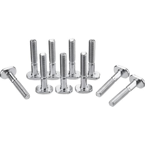 10pcs M6x40mm T-Nut T Sliding Screws For 30 Series Miter Track Woodworking Tool