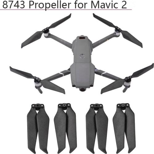 2/4/8pcs Drone Propellers 8743 Carbon Fiber Folding Paddle Folding Propeller for DJI Mavic 2 Quadcopter Props with Screw