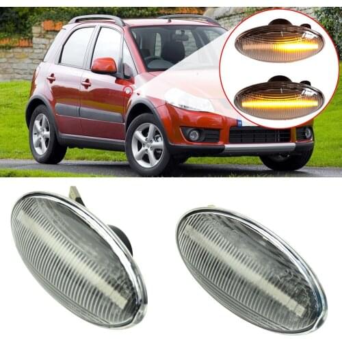 2Pcs For Suzuki Swift Alto SX4 36410-63J02 36410-63J00 36410-63J01 Dynamic Turn Signal LED Light Side Indicator