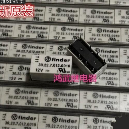 2pcs/lot 100% original genuine relay: 30.22.7.012.0010 12V 8pins