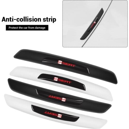 4Pcs Car Anti-Collision Strip Car Door Anti-Scratch Protector Stickers For Seat Leon Ibiza Ateca Altea Arona Sportcoupe Alhambra