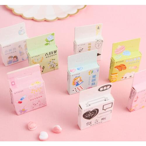 46pcs/box Japanese Girl Little Time Paper Label Sealing Stickers Diary Adhesive Scrapbooking Decorative DIY Stickers Stationery
