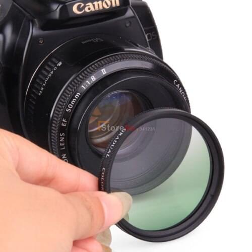 49mm Graduated Neutral Density Filter Gradual Green 49mm With Double Screw Mount