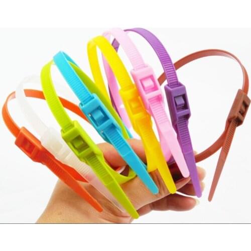 8X400 Releasable Cable tie 12 colors children Indoor Playground Inflatable castle bouncy castle Bouncy Castles sponge fastening