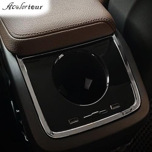 Car storage box for Volvo XC90 XC60 C60 V60 2019 V90 S90 2018 drink bottle stand stowing tidying USB fast charge organizer