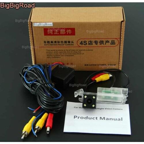 BigBigRoad Car Rear View Reversing backup Camera with power relay / filter For Jeep Compass 2017 parking camera waterproof