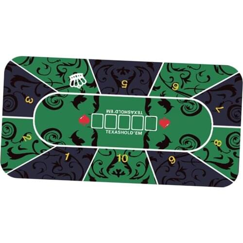 Large Poker Layouts Portable Poker Gaming Tablecloth Board Game Table Top Lines Numbers Printed Casino Layout Mat