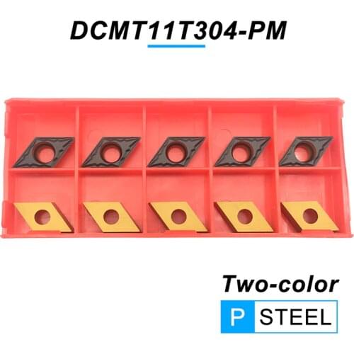 DCMT11T304 PM PC4225 Internal Turning Tool High Quality DCMT 11T304 Two-color Carbide Inserts CNC Lathe Cutter Tools For Steel