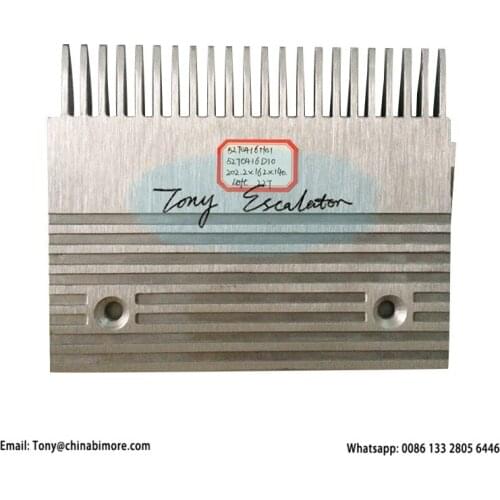 Escalator KOAC007 5270416H01 5270416D10 Comb AL L202.2mm W162mm Hole Space 14