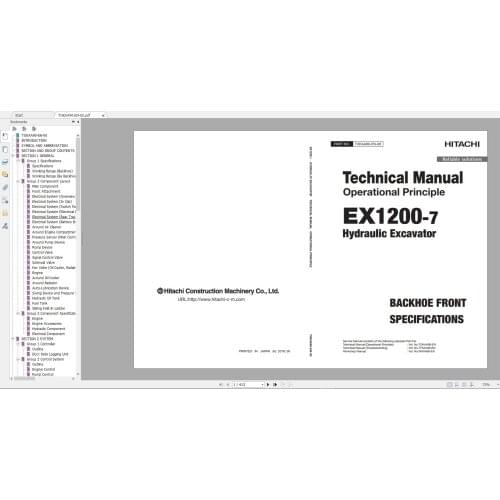 Hitachi Mining Crawler Excavator 4.96GB PDF Updated 2020 Workshop Manual Circuit Diagram DVD