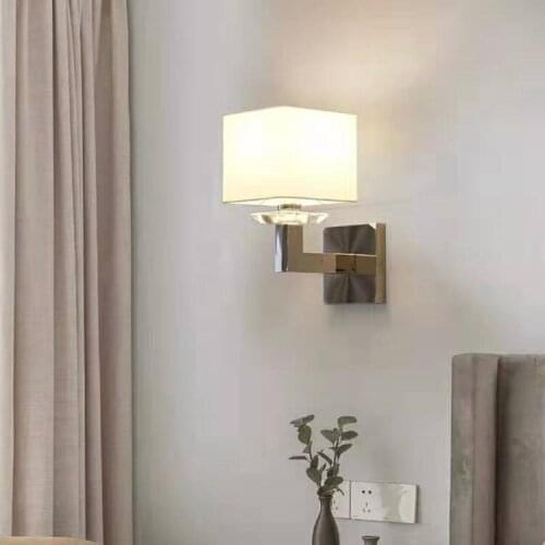 And contemporary rooms bedroom wall stainless steel hotel engineering reading bedside wall lamp of rust steel wall lamp