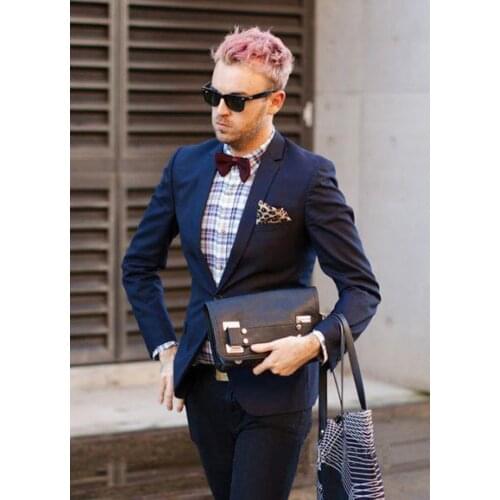 Handsome Groomsmen Notch Lapel Groom Tuxedos Mens Wedding Dress Man Jacket Blazer Prom Dinner (Jacket+Pants+Tie) K160