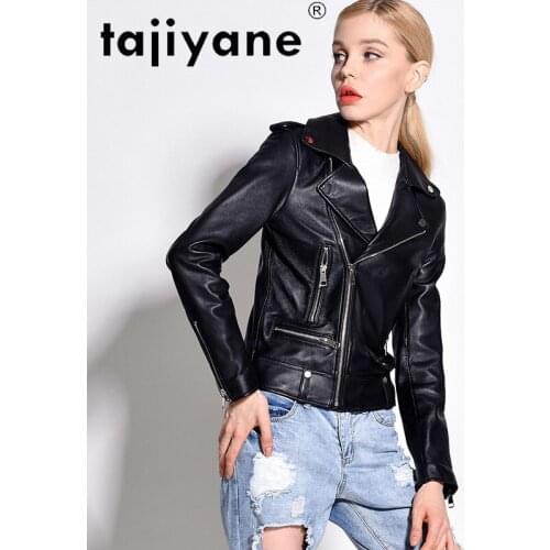 2021 Real Spring Leather Jacket Women Genuine Sheepskin Coats Korean Style Womens Clothing Mujer Chaqueta TN2481