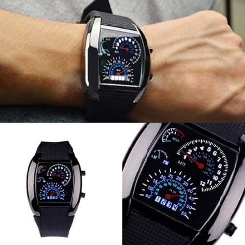 HOT SALES！！！New Arrival Fashion Mens Stainless Steel Luxury Sport Analog Quartz LED Wrist Watch Wholesale Dropshipping