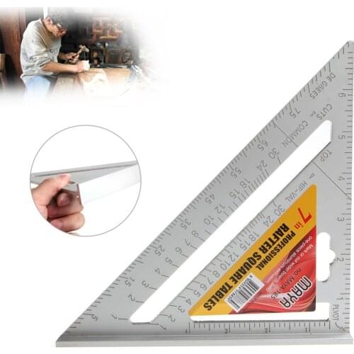 Aluminum alloy Ruler casting low grade and Cast aluminium 7 inch triangular Quick Read Square Tool Carpenters Measuring Tools