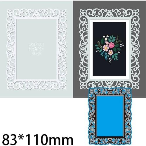Metal Cutting Dies LACE CARD new for decoration card DIY Scrapbooking stencil Paper Craft Album template Dies 83*110mm