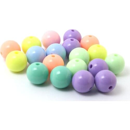 NiceBeads Fashion Assorted Bright Color Acrylic Beads 4mm 6mm 8mm 10mm 12mm Round Beads For Bracelet DIY Making (BSD01)