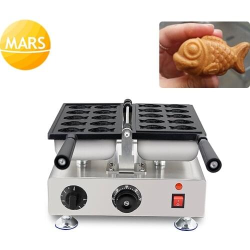 New Snack Machinery Goldfish Shaped Mini Cakes Waffle Machine Baker Iron Small Custard Taiyaki Waffle Maker Electric 220V 110V