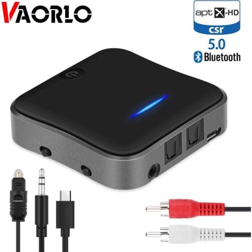 CSR8675 Bluetooth Transmitter APTX HD Stereo 2 In 1 Wireless 5.0 Receiver With Toslink/3.5 AUX/SPDIF Jack Adapter For TV Headset