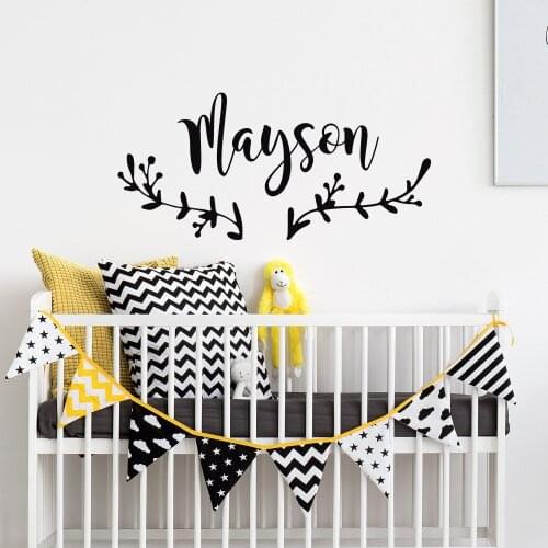 Personalized Name Decal Name customization Childrens Wall sticker Nursery Wall Decal Personalized Baby Kids Boho Decor G317